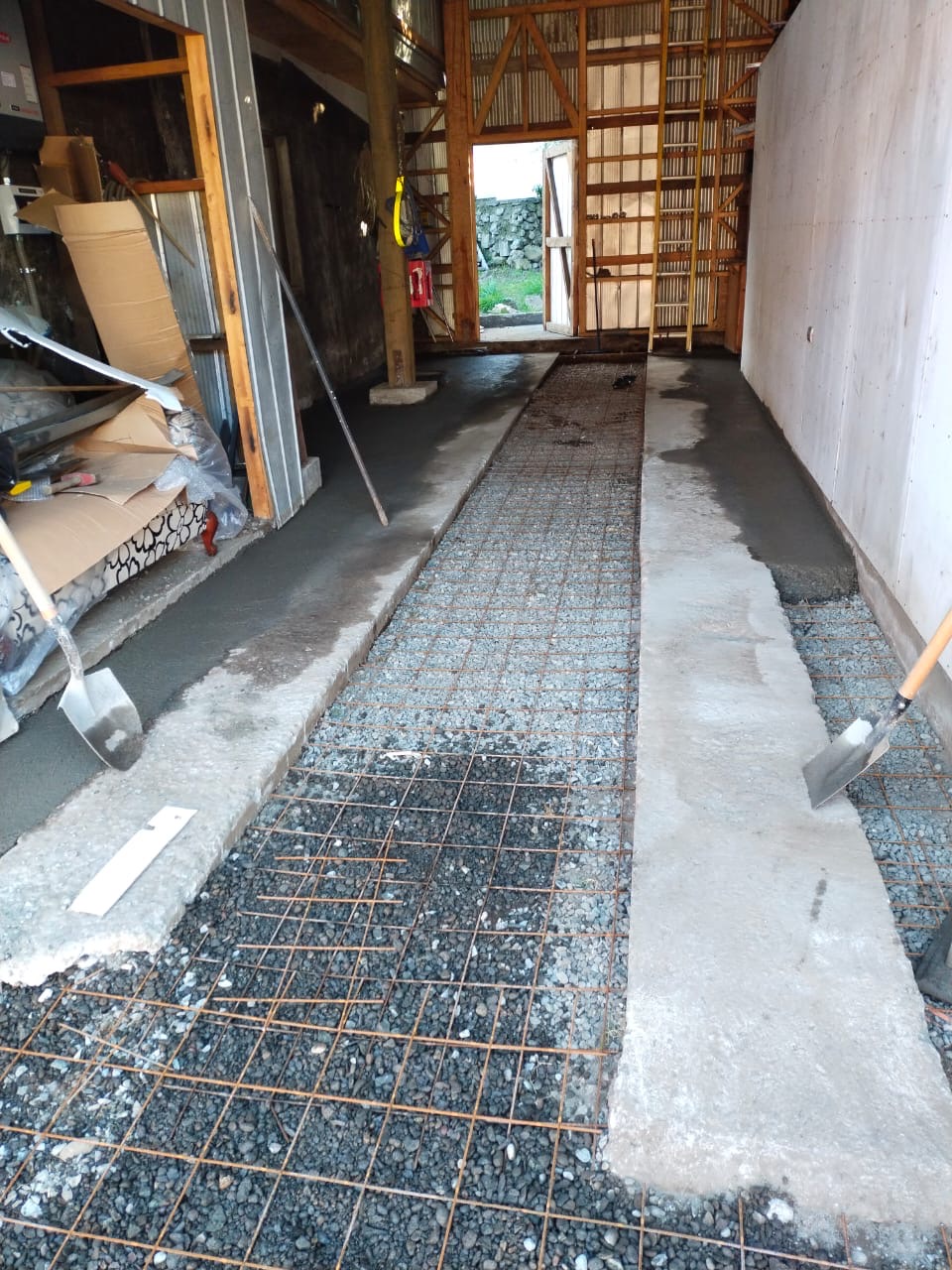 Trabajo de hormigón en obra